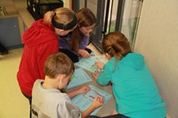 Group of students working together