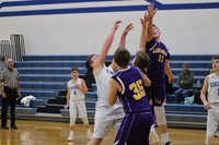 Basketball player shooting the ball